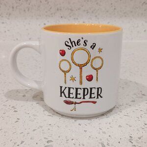 Harry Potter She's a Keeper Coffee Mug Tea Cup, 13 Oz